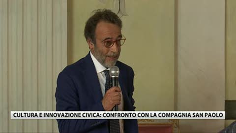 Cultura e innovazione civica, confronto con la Compagnia San Paolo: l'intervento di Onofrio Contu  