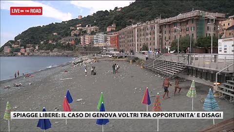 A Genova Voltri una spiaggia per bambini transennata e pericolosa