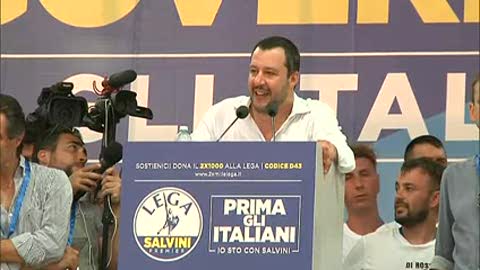 Pontida 2018, l'intervento dal palco di Matteo Salvini (1)