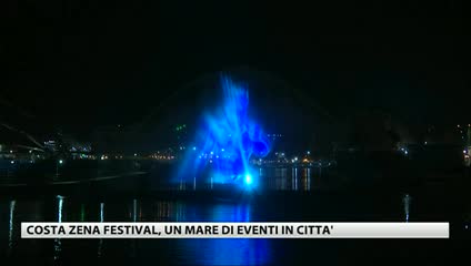 Costa Zena Festival, lo spettacolo dei giochi di luce e acqua al Porto Antico