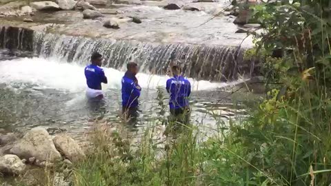 Sampdoria, Zapata, Caprari e Quagliarella si rinfrescano dopo l'allenamento