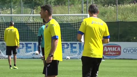 Sampdoria, le immagini dell'allenamento in campo