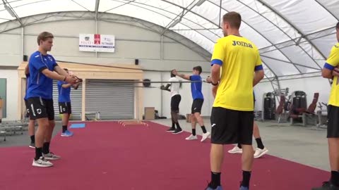 Sampdoria, le immagini dell'allenamento in palestra