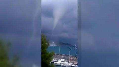 Allerta gialla, Celle Ligure colpita da un tromba d'aria