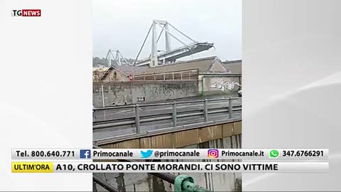 Crollo Ponte Morandi,  le testimonianze in diretta a Primocanale