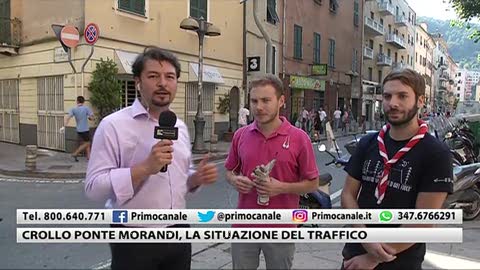 Ponte Morandi, con il presidente del Municipio della Valpolcevera