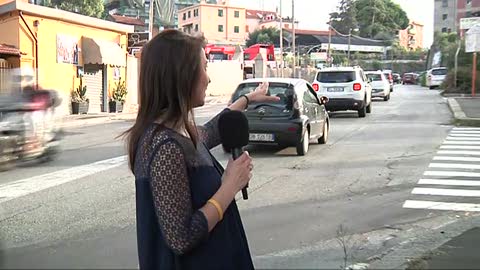 Via Borzoli, Primcoanale mostra la situazione dei tir