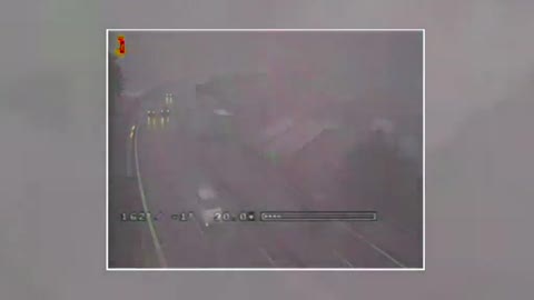 Crollo ponte, il video del 'black out' delle webcam delle Autostrade