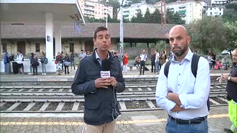 Ponte Morandi, la situazione alla stazione ferroviaria di Pontedecimo