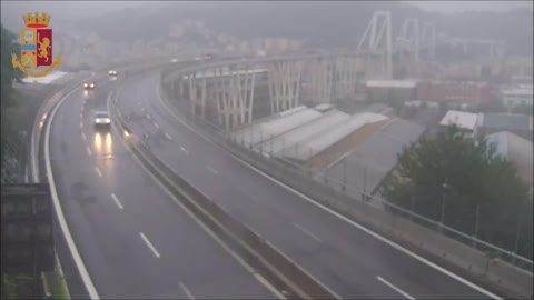 Ponte Morandi, il video del traffico i minuti prima del crollo