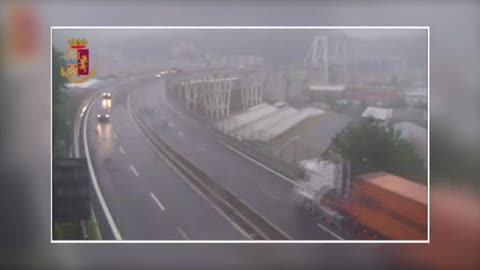 Crollo Ponte Morandi, nuovo video: un minuto separa la vita dalla morte