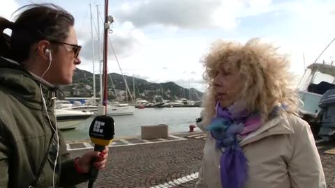 Il porto di Rapallo distrutto dalla mareggiata