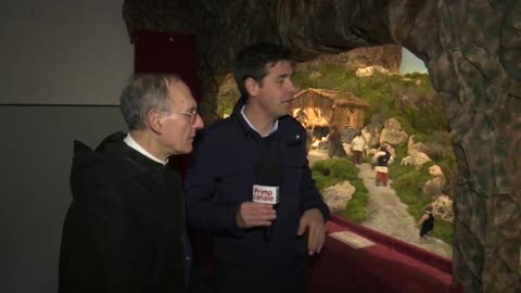 Nel presepe di Geo torna a vivere la guidovia che una volta portava alla Madonna della Guardia