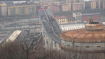 Ponte Morandi, anche con l'allerta neve continuano i lavori sul moncone ovest