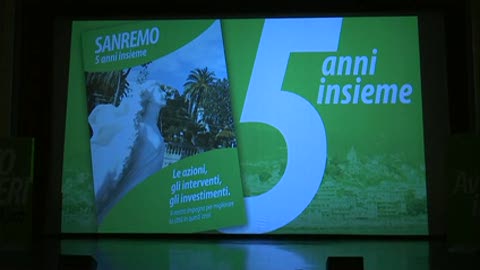 Elezioni a Sanremo, la presentazione della candidatura a sindaco di Alberto Biancheri