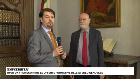 Sabato open day all'università di Genova: l'intervista al rettore Paolo Comanducci