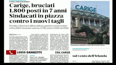 Futuro Carige, sindacati sul piede di guerra: oggi il presidio a Genova