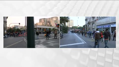 Antifascisti in piazza a Genova, il corteo passa davanti a Brignole 