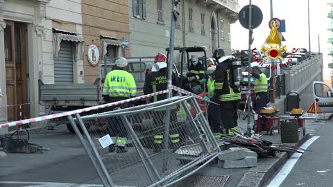 Fuga di gas a Genova Pegli, l'intervento di vigili del fuoco