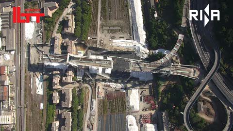 Esplosione ponte Morandi, il video del Rina