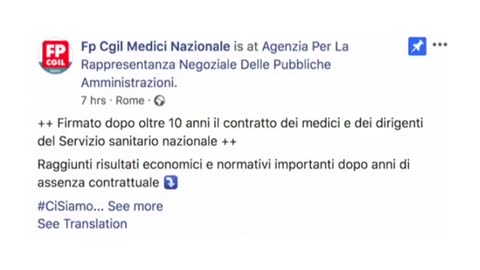 Firmato a Roma il rinnovo del contratto di medici e dirigenti del servizio sanitario