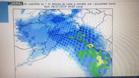 Allerta arancione in Liguria, ecco la perturbazione vista dal satellite