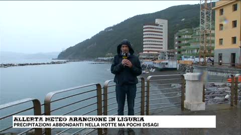 Allerta arancione sulla Liguria, la situazione domenica mattina a Chiavari