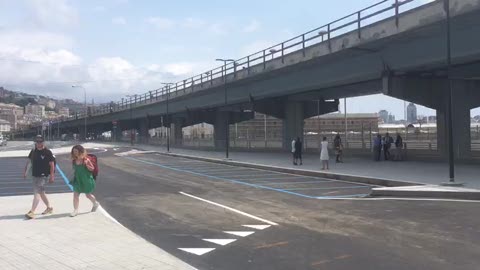 Mobilità a Genova, inaugurato il nuovo parcheggio di interscambio in via Buozzi