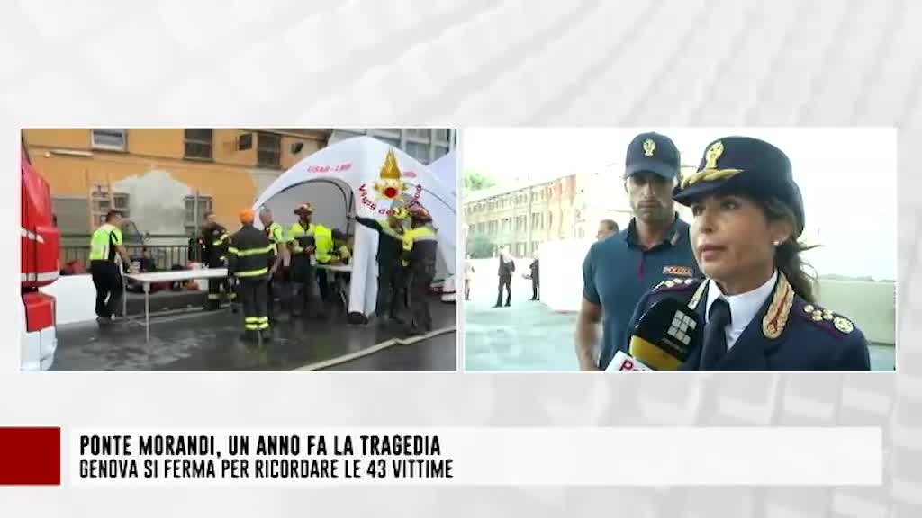 Anniversario del crollo di Ponte Morandi, la dirigente della polizia Bucci: 