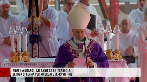 Anniversario del crollo di Ponte Morandi, l'omelia del card. Bagnasco: 