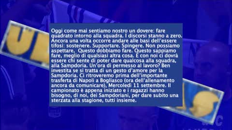 Sampdoria: Gruppi della Sud a Bogliasco mercoledì prossimo, idea Silvestre per la difesa