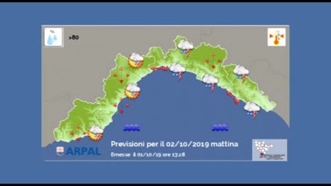 Torna il maltempo in Liguria, mercoledì allerta gialla su Centro e Levante