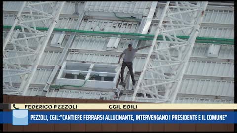 La Cgil: "Preziosi, Ferrero e il Comune intervengano sul cantiere del Ferraris, manca la sicurezza"