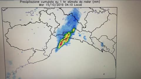 Allerta arancione sulla Liguria, ecco dove piove più forte