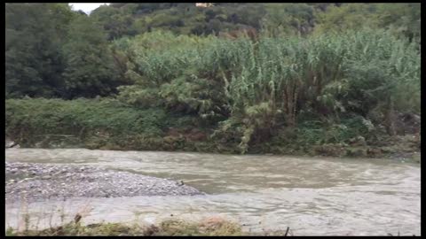 Maltempo, crolla il guado tra Serra Riccò e Sant'Olcese