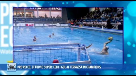 Pallanuoto, il video emozionale dei sei gol di Di Fulvio in Champions con la Pro Recco