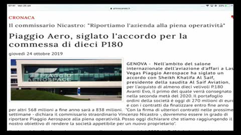 Lavoro, luci e ombre in Liguria tra Piaggio Aero ed ex Ilva: il commento di Vella (Fim Cisl) 