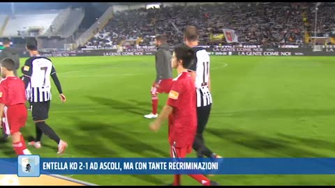 Entella sconfitta ad Ascoli 2-1, ancora recriminazioni per l'arbitraggio