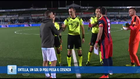 Un gol di Poli rilancia l'Entella con il Cosenza