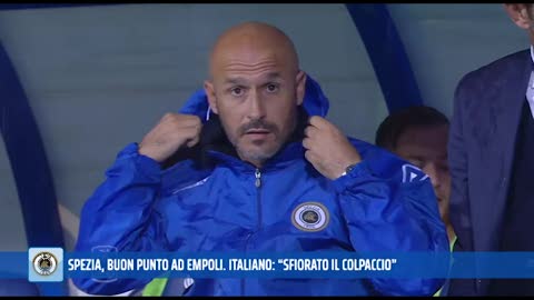 Lo Spezia va, buon pari ad Empoli per 1-1