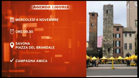 L'agenda degli appuntamenti in Liguria di mercoledì 6 novembre