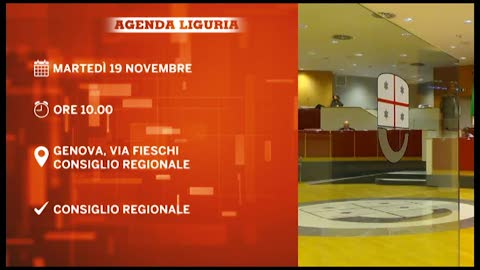 L'agenda degli appuntamenti in Liguria di martedì 19 novembre