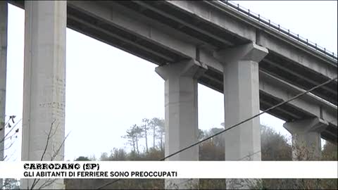 Calcinacci si staccano dal viadotto Ferriere, la preoccupazione dei residenti