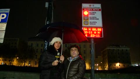 Maltempo a Genova, la situazione del torrente Bisagno 