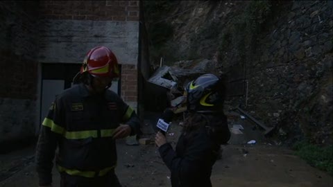 Frana a Sori, il punto coi vigili del fuoco 