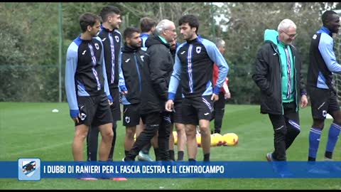 Sampdoria verso la trasferta di Cagliari, i dubbi di Ranieri in difesa e a centrocampo