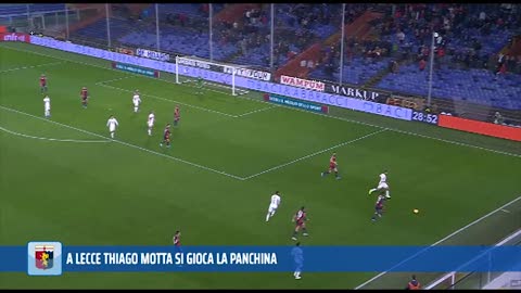 Genoa, a Lecce Thiago Motta si gioca la panchina