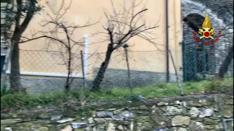 Genova ancora una frana a Bavari: otto persone sfollate 