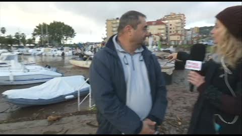 Maltempo, pescatore di Arma di Taggia: 