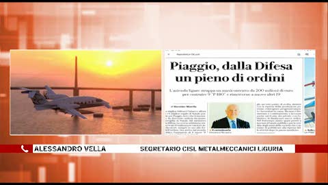 Piaggio Aero, Vella (Fim Cisl): 